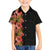 Hawaii Tropical Flowers Tribal Pattern Family Matching Puletasi and Hawaiian Shirt No4 LT9 Son's Shirt Black - Polynesian Pride