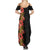 Hawaii Tropical Flowers Tribal Pattern Family Matching Summer Maxi Dress and Hawaiian Shirt No4 LT9 - Polynesian Pride