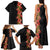 Hawaii Tropical Flowers Tribal Pattern Family Matching Tank Maxi Dress and Hawaiian Shirt No4 LT9 - Polynesian Pride