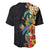 Hawaii Tropical Flowers Tribal Pattern Baseball Jersey No5 LT9 - Polynesian Pride