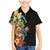 Hawaii Tropical Flowers Tribal Pattern Family Matching Mermaid Dress and Hawaiian Shirt No5 LT9 Son's Shirt Black - Polynesian Pride