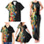 Hawaii Tropical Flowers Tribal Pattern Family Matching Tank Maxi Dress and Hawaiian Shirt No5 LT9 - Polynesian Pride