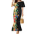 Hawaii Tropical Flowers Tribal Pattern Mermaid Dress No5 LT9 Women Black - Polynesian Pride