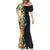 Hawaii Tropical Flowers Tribal Pattern Mermaid Dress No5 LT9 - Polynesian Pride