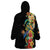 Hawaii Tropical Flowers Tribal Pattern Wearable Blanket Hoodie No5 LT9 - Polynesian Pride