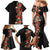 Hawaii Tropical Flowers Tribal Pattern Family Matching Mermaid Dress and Hawaiian Shirt No6 LT9 - Polynesian Pride