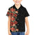 Hawaii Tropical Flowers Tribal Pattern Family Matching Off Shoulder Short Dress and Hawaiian Shirt No6 LT9 Son's Shirt Black - Polynesian Pride