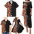 Hawaii Tropical Flowers Tribal Pattern Family Matching Puletasi and Hawaiian Shirt No6 LT9 - Polynesian Pride