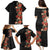 Hawaii Tropical Flowers Tribal Pattern Family Matching Puletasi and Hawaiian Shirt No6 LT9 - Polynesian Pride