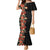 Hawaii Tropical Flowers Tribal Pattern Mermaid Dress No6 LT9 Women Black - Polynesian Pride