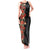 Hawaii Tropical Flowers Tribal Pattern Tank Maxi Dress No6 LT9 Women Black - Polynesian Pride