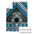 Personalised Aotearoa Niho Taniwha Motif Blanket Blue Style