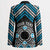 Personalised Aotearoa Niho Taniwha Motif Blazer Blue Style - Polynesian Pride