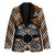 Personalised Aotearoa Niho Taniwha Motif Blazer Gold Style - Polynesian Pride