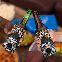 Personalised Aotearoa Niho Taniwha Motif 4 in 1 Can Cooler Tumbler Gold Style LT9 - Polynesian Pride