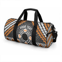 Personalised Aotearoa Niho Taniwha Motif Duffle Bag Gold Style LT9 - Polynesian Pride