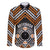 Personalised Aotearoa Niho Taniwha Motif Family Matching Off Shoulder Short Dress and Hawaiian Shirt Gold Style