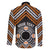 Personalised Aotearoa Niho Taniwha Motif Family Matching Off Shoulder Short Dress and Hawaiian Shirt Gold Style