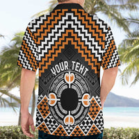 Personalised Aotearoa Niho Taniwha Motif Hawaiian Shirt Gold Style LT9 - Polynesian Pride