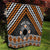 Personalised Aotearoa Niho Taniwha Motif Quilt Gold Style