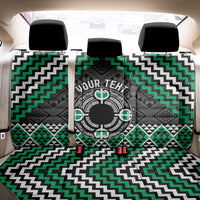 Personalised Aotearoa Niho Taniwha Motif Back Car Seat Cover Green Style