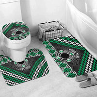 Personalised Aotearoa Niho Taniwha Motif Bathroom Set Green Style - Polynesian Pride