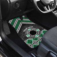 Personalised Aotearoa Niho Taniwha Motif Car Mats Green Style LT9 - Polynesian Pride