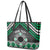 Personalised Aotearoa Niho Taniwha Motif Leather Tote Bag Green Style