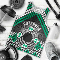 Personalised Aotearoa Niho Taniwha Motif Men Tank Top Green Style LT9 - Polynesian Pride