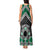 Personalised Aotearoa Niho Taniwha Motif Tank Maxi Dress Green Style