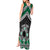 Personalised Aotearoa Niho Taniwha Motif Tank Maxi Dress Green Style