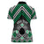 Personalised Aotearoa Niho Taniwha Motif Women Polo Shirt Green Style