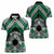 Personalised Aotearoa Niho Taniwha Motif Women Polo Shirt Green Style