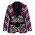 Personalised Aotearoa Niho Taniwha Motif Blazer Pink Style - Polynesian Pride