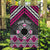 Personalised Aotearoa Niho Taniwha Motif Garden Flag Pink Style