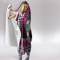 Personalised Aotearoa Niho Taniwha Motif Hooded Blanket Pink Style LT9 - Polynesian Pride