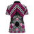 Personalised Aotearoa Niho Taniwha Motif Women Polo Shirt Pink Style