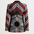Personalised Aotearoa Niho Taniwha Motif Blazer Red Style - Polynesian Pride