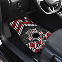 Personalised Aotearoa Niho Taniwha Motif Car Mats Red Style LT9 - Polynesian Pride