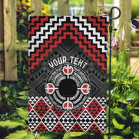 Personalised Aotearoa Niho Taniwha Motif Garden Flag Red Style LT9 Garden Flag Red - Polynesian Pride