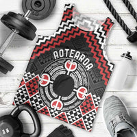 Personalised Aotearoa Niho Taniwha Motif Men Tank Top Red Style LT9 - Polynesian Pride