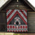 Personalised Aotearoa Niho Taniwha Motif Quilt Red Style