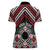 Personalised Aotearoa Niho Taniwha Motif Women Polo Shirt Red Style