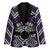 Personalised Aotearoa Niho Taniwha Motif Blazer Violet Style - Polynesian Pride