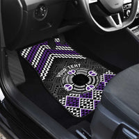 Personalised Aotearoa Niho Taniwha Motif Car Mats Violet Style LT9 - Polynesian Pride