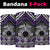 Personalised Aotearoa Niho Taniwha Motif Neck Gaiter Violet Style - Polynesian Pride
