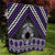 Personalised Aotearoa Niho Taniwha Motif Quilt Violet Style