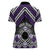 Personalised Aotearoa Niho Taniwha Motif Women Polo Shirt Violet Style