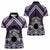 Personalised Aotearoa Niho Taniwha Motif Women Polo Shirt Violet Style