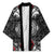 Black Aotearoa Taniko Motif Kimono Vintage Maori New Zealand Tribal Art Pattern - Polynesian Pride